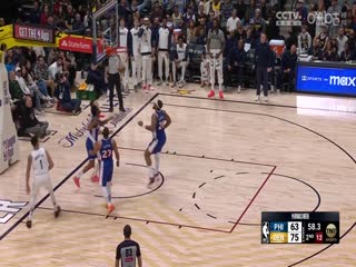 NBA常規(guī)賽 76人VS掘金 20250122