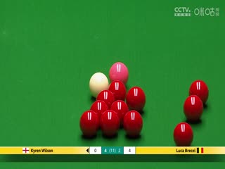 2025斯諾克大師賽四分之一決賽：盧卡·布雷切爾4-6凱倫·威爾遜 20250118