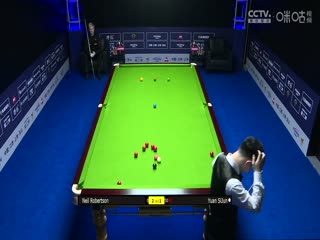 斯諾克世界公開賽32進(jìn)16 尼爾·羅伯遜5-2袁思俊 20240320
