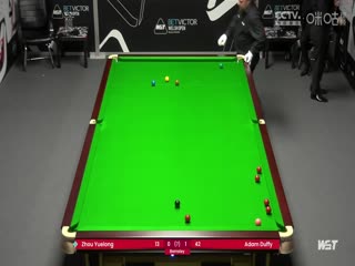 2024斯諾克威爾士公開賽資格賽 周躍龍0-4亞當(dāng)·達(dá)菲 20240126
