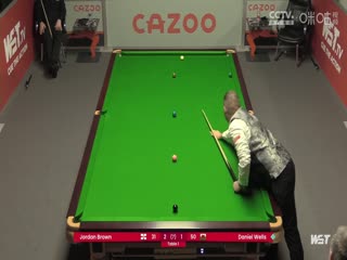 斯諾克 喬丹·布朗3-4丹尼爾·威爾斯 20230818（李照）