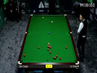 2025斯諾克沙特大師賽第一輪（144進(jìn)112） 山姆·克雷吉4-2許醫(yī)塵 20250808