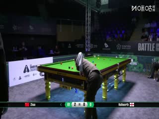 2025斯諾克沙特大師賽32進(jìn)16 趙心童5-0史蒂文·霍爾沃斯（朱蒙） 20250813