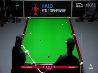 斯諾克世錦賽資格賽128進(jìn)96 哈馬德·米亞赫9-0喬納斯·魯茲（第一階段） 20250407