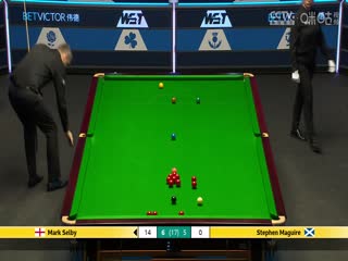 斯諾克威爾士公開(kāi)賽決賽 馬克·塞爾比9-6斯蒂芬·馬奎爾  20250217
