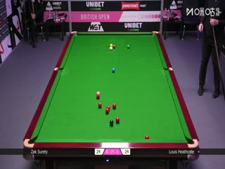 2025斯諾克英國公開賽32進(jìn)16 扎克·舒爾蒂0-4路易·希斯科特 20250925