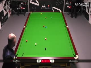 2025斯諾克國際錦標(biāo)賽資格賽 加里·威爾遜6-3阿特米吉斯·齊津斯 20251002